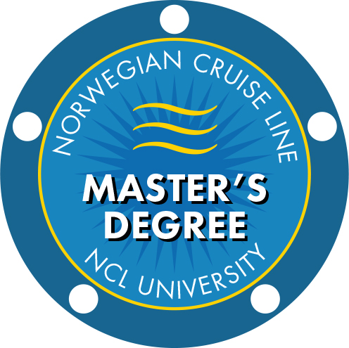 Norwegian Cruise Line Master’s Degree graduate badge